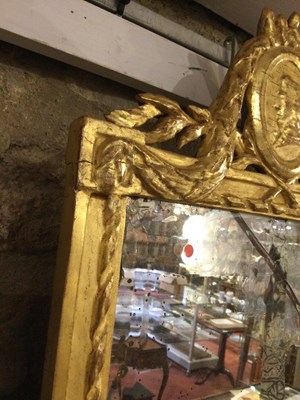 Lot 182 - A pair of 18th century Dutch gilded mirrors...