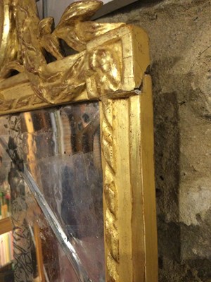 Lot 182 - A pair of 18th century Dutch gilded mirrors...