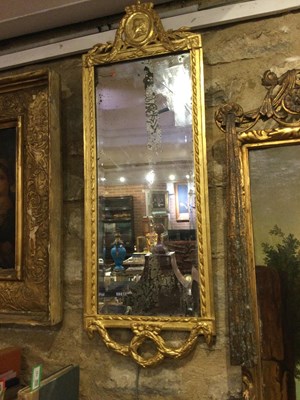 Lot 182 - A pair of 18th century Dutch gilded mirrors...
