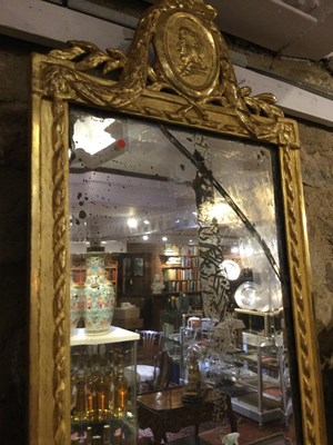 Lot 182 - A pair of 18th century Dutch gilded mirrors...