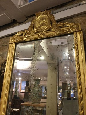 Lot 182 - A pair of 18th century Dutch gilded mirrors...