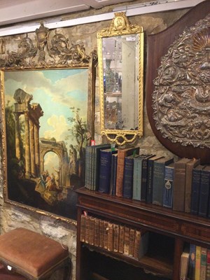 Lot 182 - A pair of 18th century Dutch gilded mirrors...
