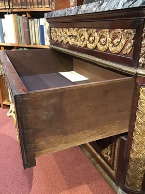 Lot 177 - A French Louis XVI style marquetry kingwood...