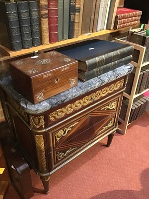 Lot 177 - A French Louis XVI style marquetry kingwood...