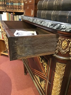 Lot 177 - A French Louis XVI style marquetry kingwood...