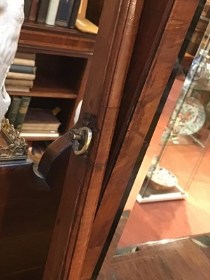Lot 179 - A George III walnut toilet mirror with...