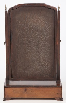 Lot 179 - A George III walnut toilet mirror with...