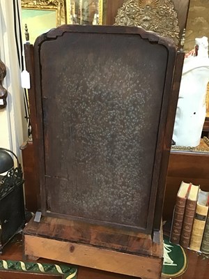 Lot 179 - A George III walnut toilet mirror with...