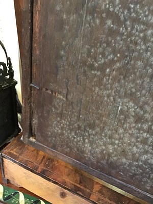 Lot 179 - A George III walnut toilet mirror with...