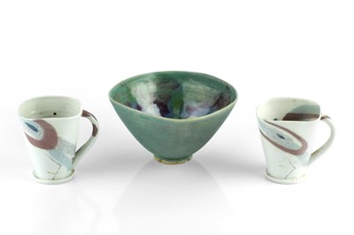 Lot 92 - Janice Tchalenko (1942-2018) Two cups and a...