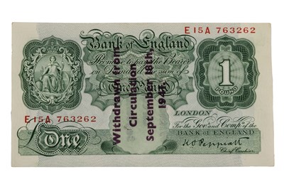 Lot 273 - A £1 Peppiatt Guernsey overprinted note