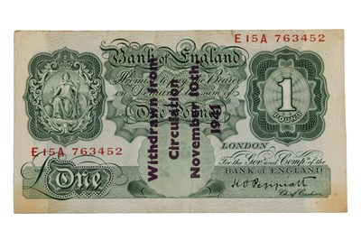 Lot 274 - A £1 Peppiatt Guernsey note