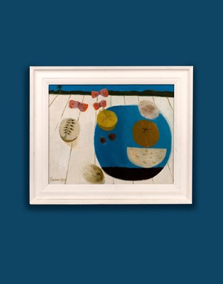 Lot 153 - Mary Fedden (1915-2012) The Blue Dish, 1977...
