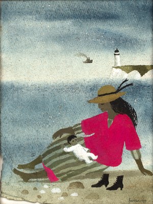 Lot 152 - Mary Fedden (1915-2012) Mother in Pink by the...