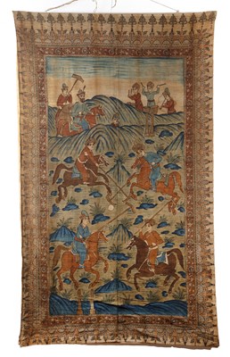Lot 429 - Large kalamkari Indo-Persian, 19th Century,...