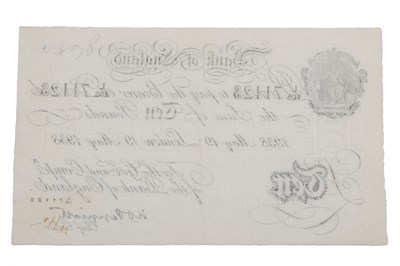 Lot 293 - A Bank of England white £5 Peppiatt note