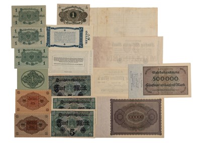 Lot 330 - A collection of various banknotes. Consisting...