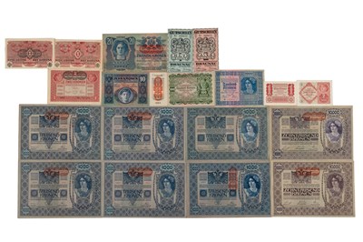 Lot 330 - A collection of various banknotes. Consisting...
