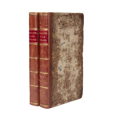 Lot 649 - Hazlitt (William). 'The Plain Speaker:...