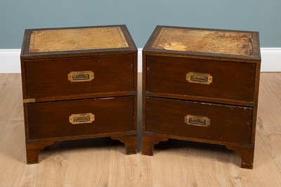 Lot 494 - A pair of bedside tables