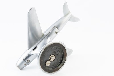 Lot 423 - A novelty 'jet plane' table lighter by Dunhill,...