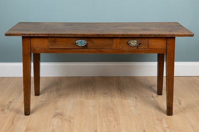 Lot 37 - A French fruitwood side table