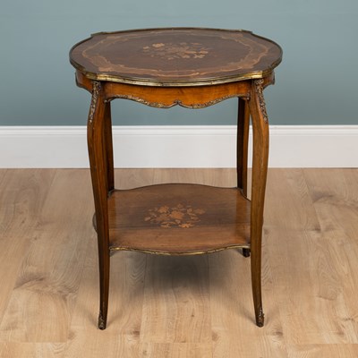 Lot 18 - A 19th century French Rococo kingwood occasional table