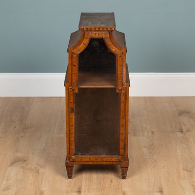 Lot 26 - An early 20th century walnut icon cupboard