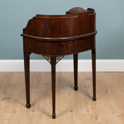 Lot 21 - A 19th century Chippendale-style Carlton House desk