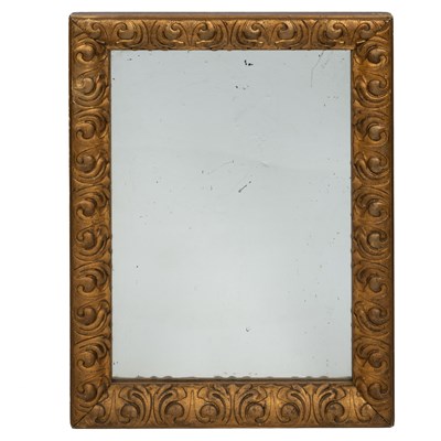 Lot 39 - A 19th century Continental gilt-framed wall mirror