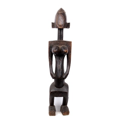 Lot 407 - A west African Bamana figure 22cm wide 95cm high