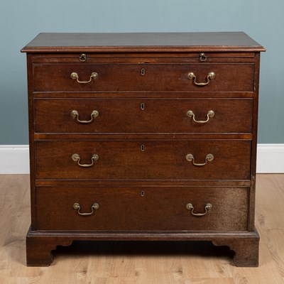 Lot 16 - A George III mahogany chest