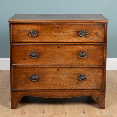 Lot 273 - A 19th century mahogany small chest of drawers