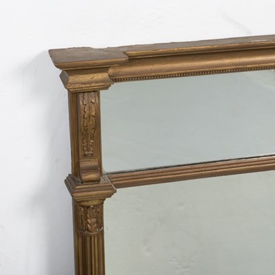 Lot 95 - A Middle Eastern table together with a gilt wall mirror