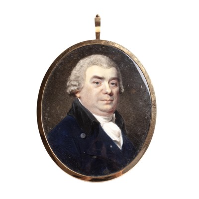 Lot 493 - English School (18th century) A miniature oval...