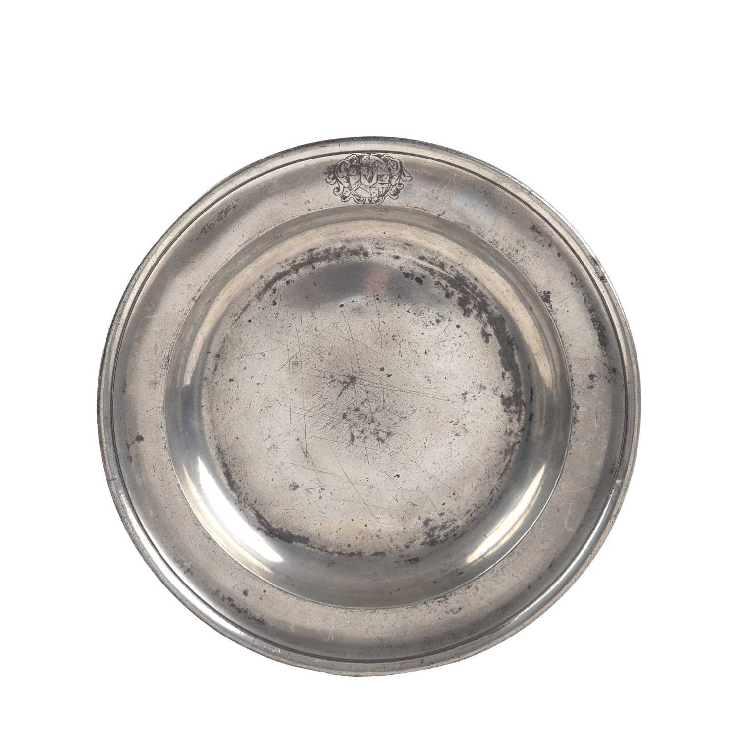 Lot 28 - A pewter single reeded shallow bowl by Anthony...