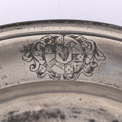 Lot 28 - A pewter single reeded shallow bowl by Anthony...