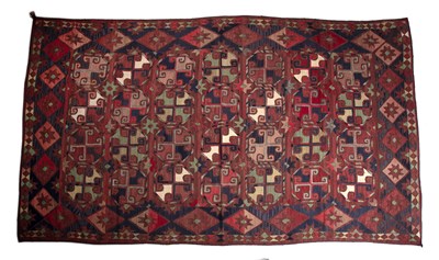 Lot 286 - An Uzbek embroidered kilim, 336 x 195cm