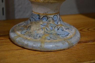 Lot 203 - Pair of Maiolica vases or jars Italian, on...