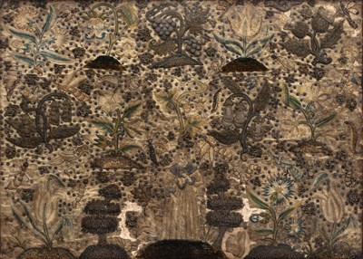 Lot 39 - A late 17th century English raised embroidery...