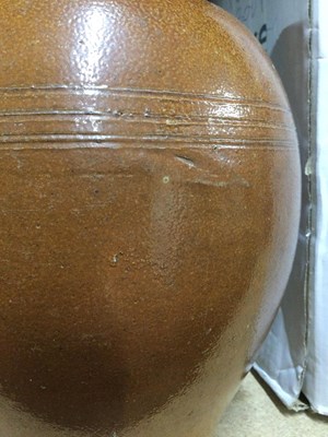 Lot 107 - A rare salt-glazed stoneware chemist jar...