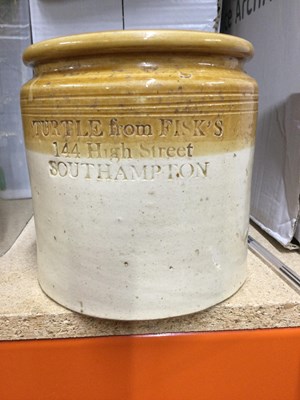 Lot 107 - A rare salt-glazed stoneware chemist jar...