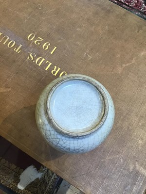 Lot 113 - A Chinese celadon vase with a Guangxu mark,...