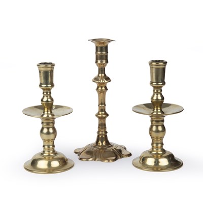 Lot 118 - Two late 17th century Duch Heemskerk brass...