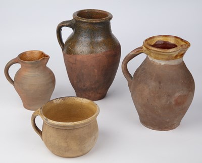 Lot 101 - A collection of four post-Medieval jugs, circa...