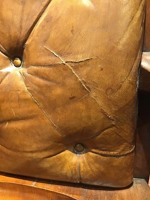 Lot 401 - A late Victorian mahogany library chair...