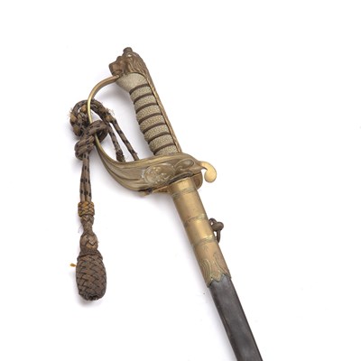 Lot 80 - A British 1827 pattern Naval officer's sword,...