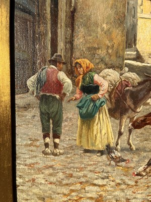 Lot 150 - Pietro Barucci (1845-1917) 'Roma', oil on...