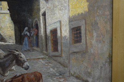 Lot 150 - Pietro Barucci (1845-1917) 'Roma', oil on...
