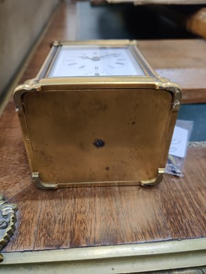Lot 423 - An antique repeater carriage clock with a Gorge case